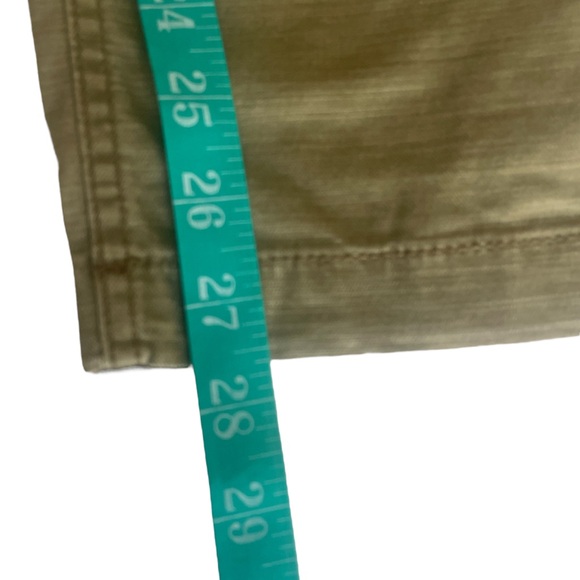 Lands End high rise straight leg army green cargo jogger pants size 12 - Picture 7 of 10